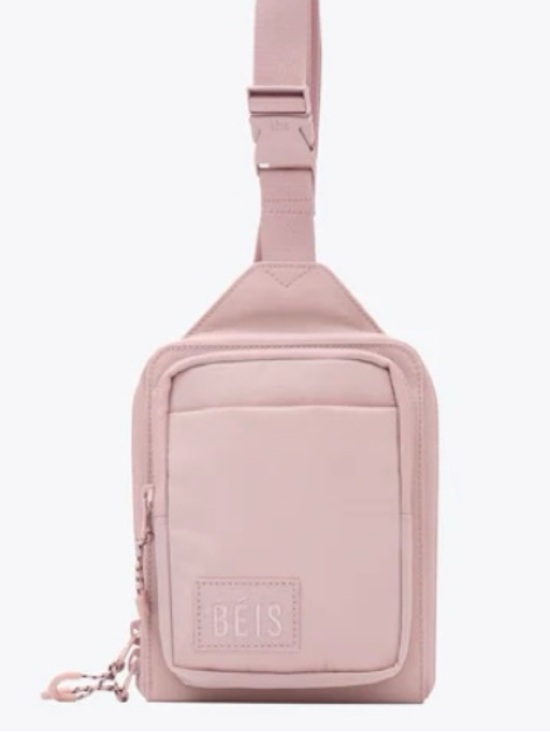 BEIS Handbags - BEIS Sport Sling Atlas Pink Adjustable Travel Everyday Crossbody Bag Purse EUC